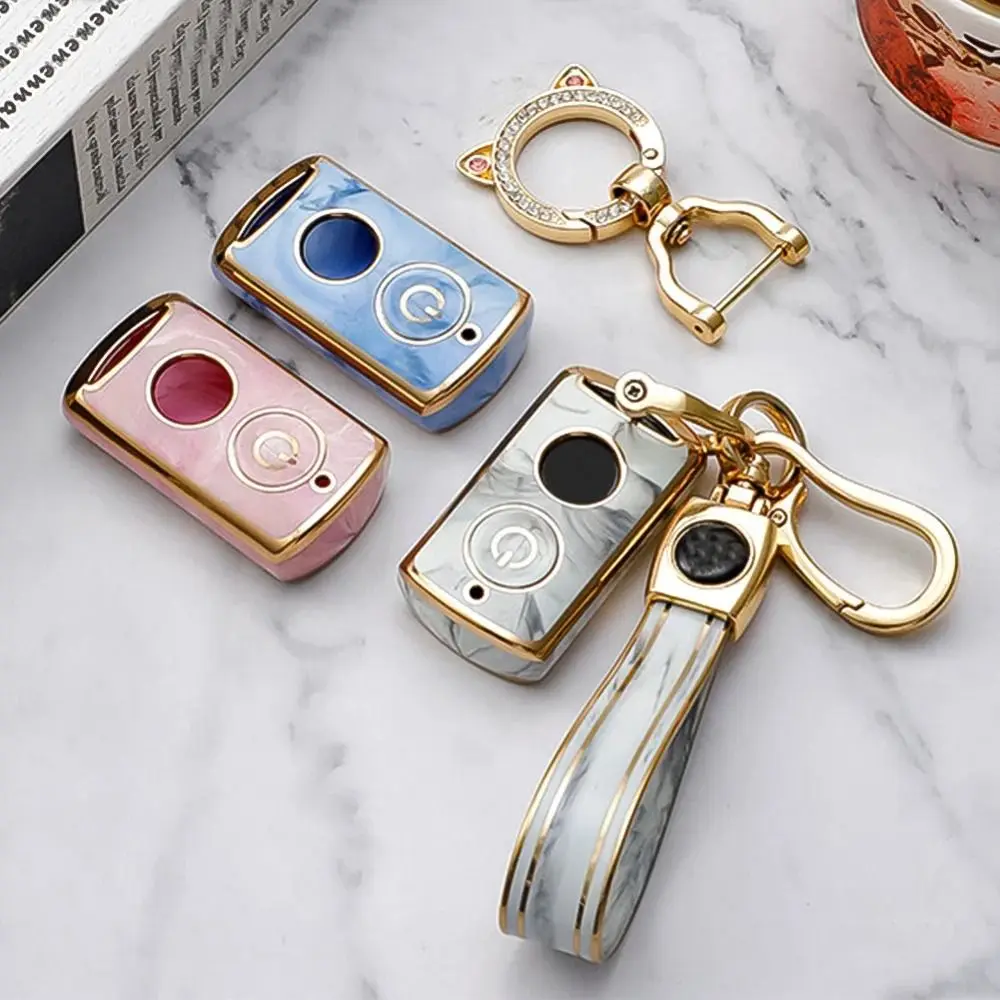 

2 Buttons Car Remote Key Fob Cover Anti Bump TPU Remote Key Holder Protector High Quality Soft Motorcycle Key Cover