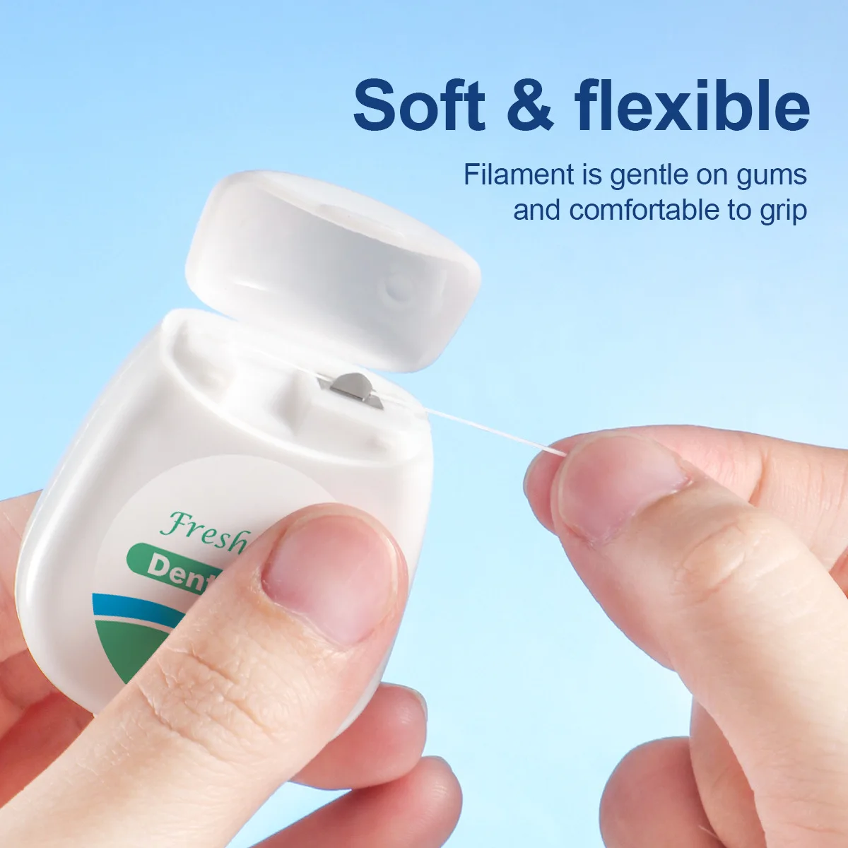 6/3/1 pcsWhite BoxDental Floss, 50m/Box Fresh Mint Flavor, High Tensile Floss for Teeth Cleaning, Portable Oral Care Tool