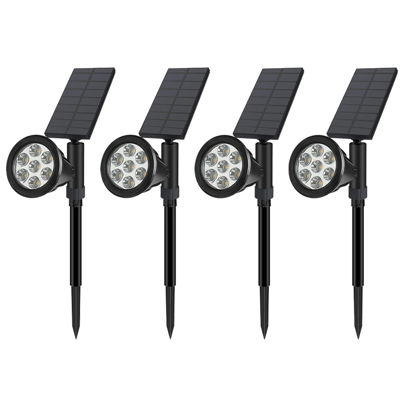 LDHL 4 Pack Solar Lights,Outdoor Spotlight Powered Landscape Lighting For Pathway Garden Patio Yard Driveway Pool Auto On/Of