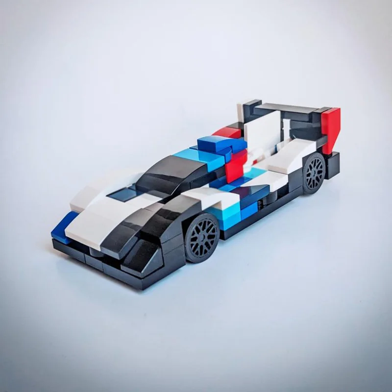 Speed Racing Car Model MOC Building Bricks M Hybrid Le Mans Racing Modular Technology Gifts Holiday Assemble Children Toys Suit