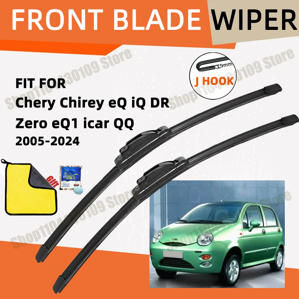 

Double Rubber Car Wiper for Chery Chirey eQ iQ DR Zero eQ1 icar QQ Front Blade Brushes Automobiles Accessorie Windscreen Wiper
