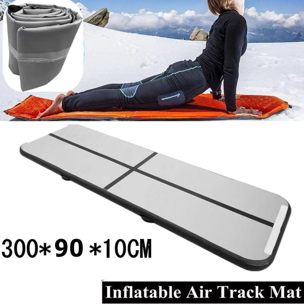 Opblaasbare Gymnastiek Tumbling Matten Air Track Floor Airtrack Tumbling Yoga Mat Praktijk Training Pad Voor Thuisgebruik, Gymnastiek