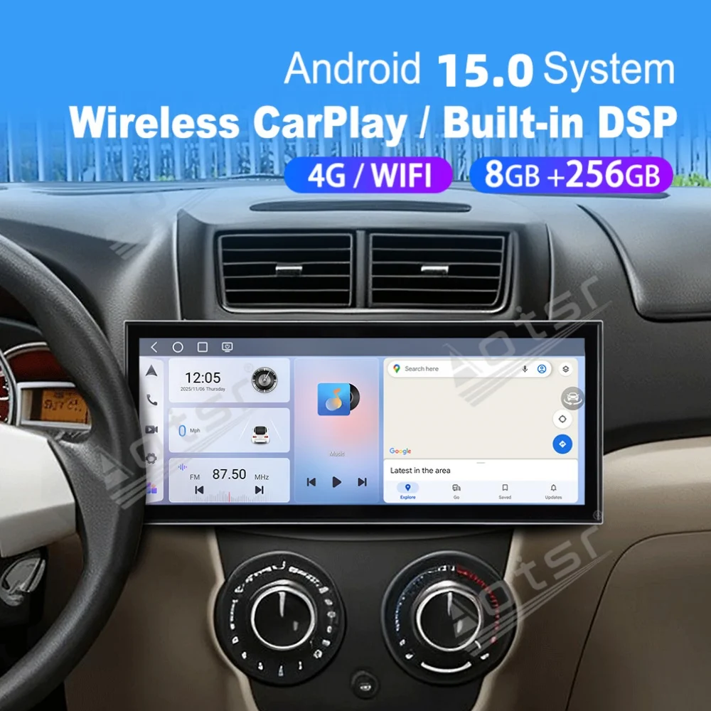 

15,8-дюймовый Android-экран, автомобильное радио Qualcomm Carplay для Toyota Avanza 2004~2012, автомобильное авторадио, мультимедийный плеер, GPS-навигатор, головное устройство