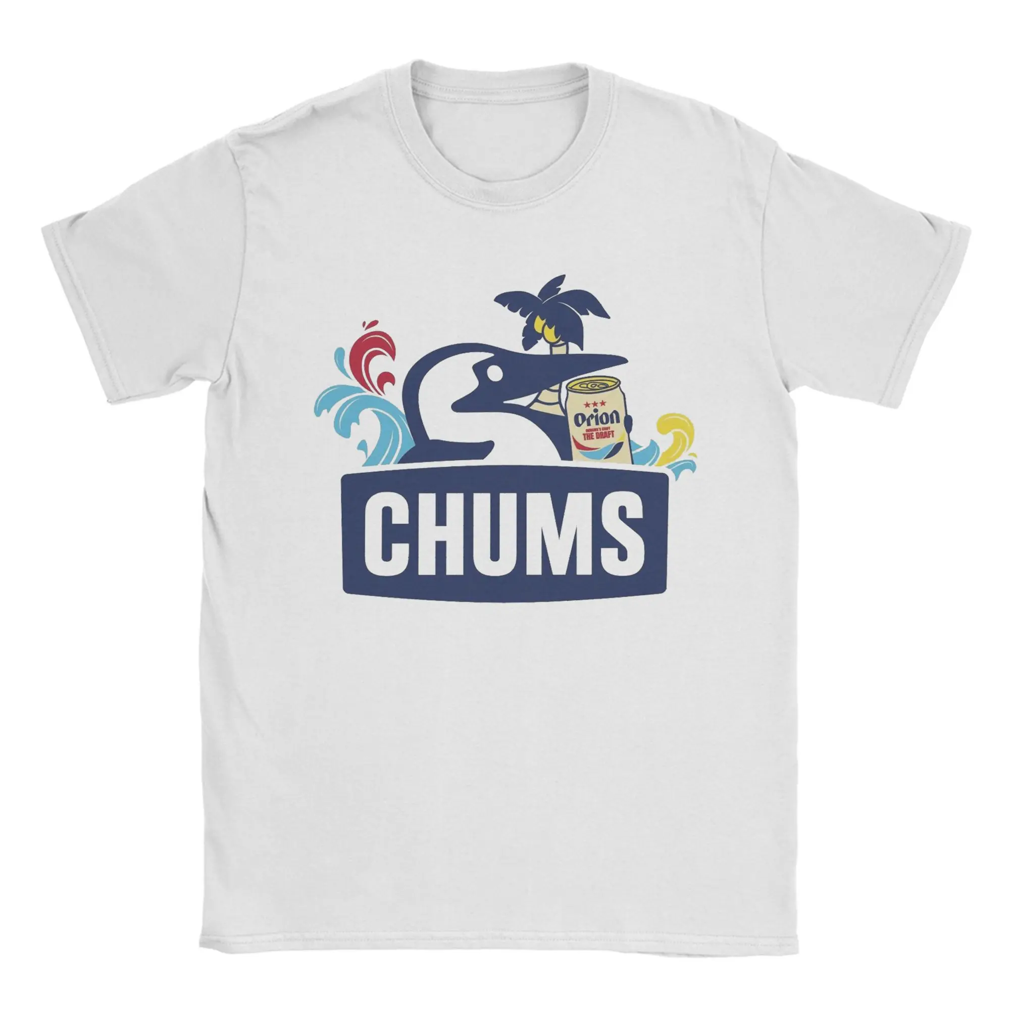 Camisetas CHUMS para hombre, camiseta divertida 100% de algodón, camiseta con cuello redondo, camisetas de manga corta de verano