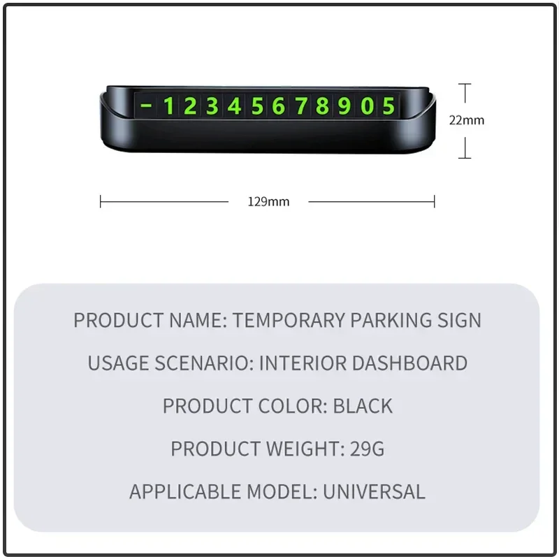 Car Temporary Parking Card Phone Number License Plate Hidden Styling for Mazda 3 Axela 6 Atenza CX-5 2 Demio CX-3 CX-30 MX5 CX30 - view 2