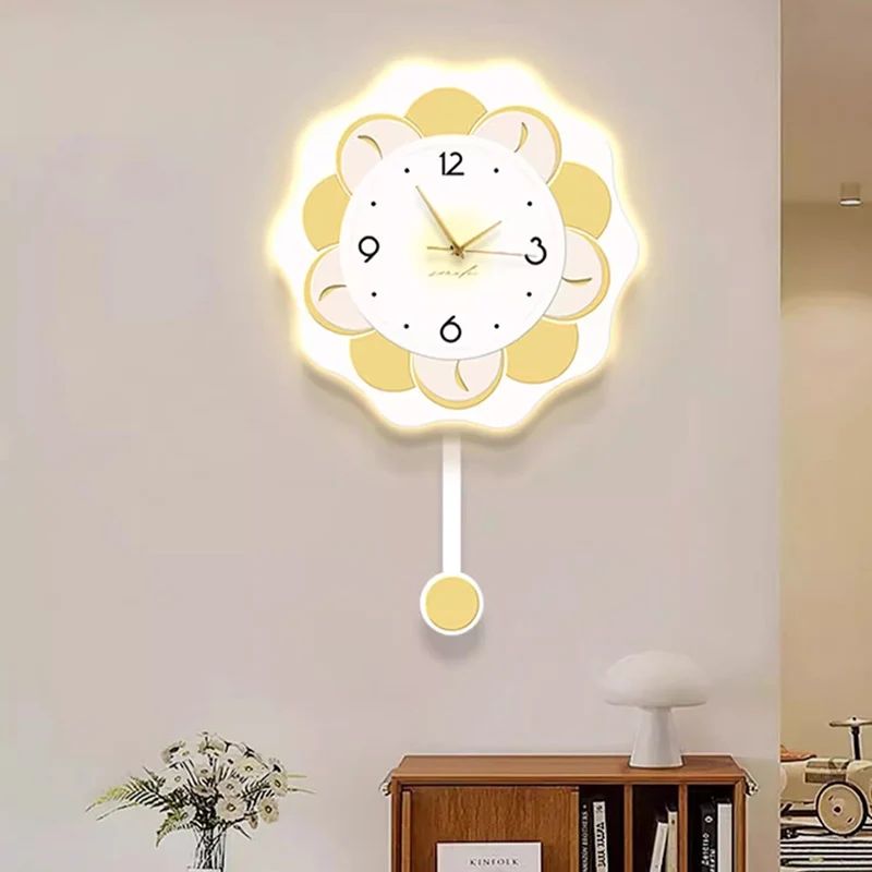 

Living Room Wall Clocks Digital Luxury Cute Interior Aesthetic Bedrooms Wall Watch Creative Orologio Da Parete Home Decoration