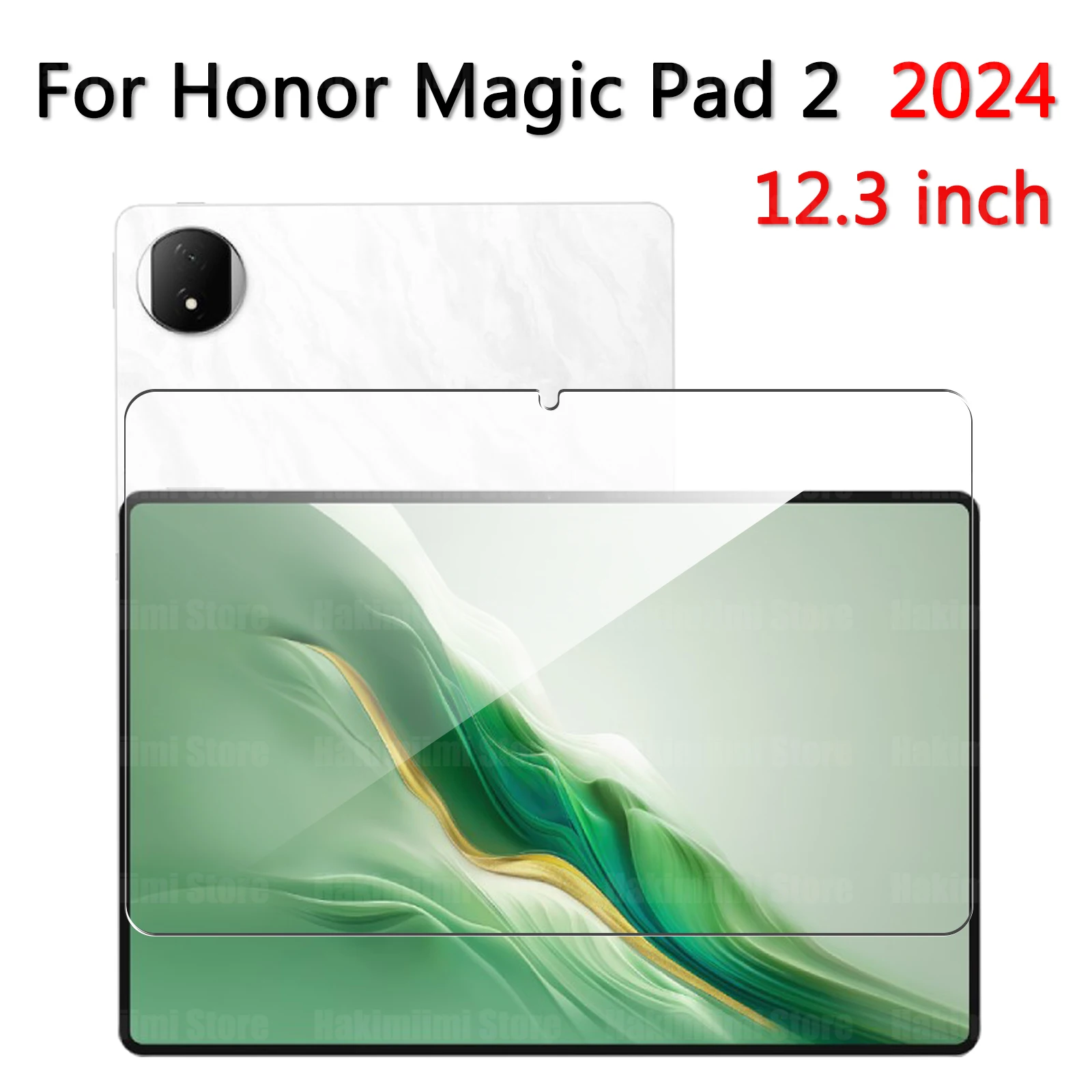 Закаленное стекло для Honor MagicPad 2 2024 (12,3 дюйма), устойчивое к царапинам HD, защита экрана от падения для Honor Magic Pad 2 12,3 дюйма