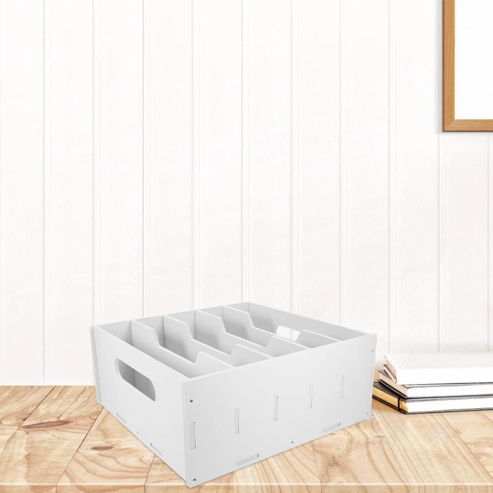 Multi-Grids Coin Box Cash Drawer Tray Cash Register Insert Tray Multiple Compartment Storage Box for Office Classroom Shop