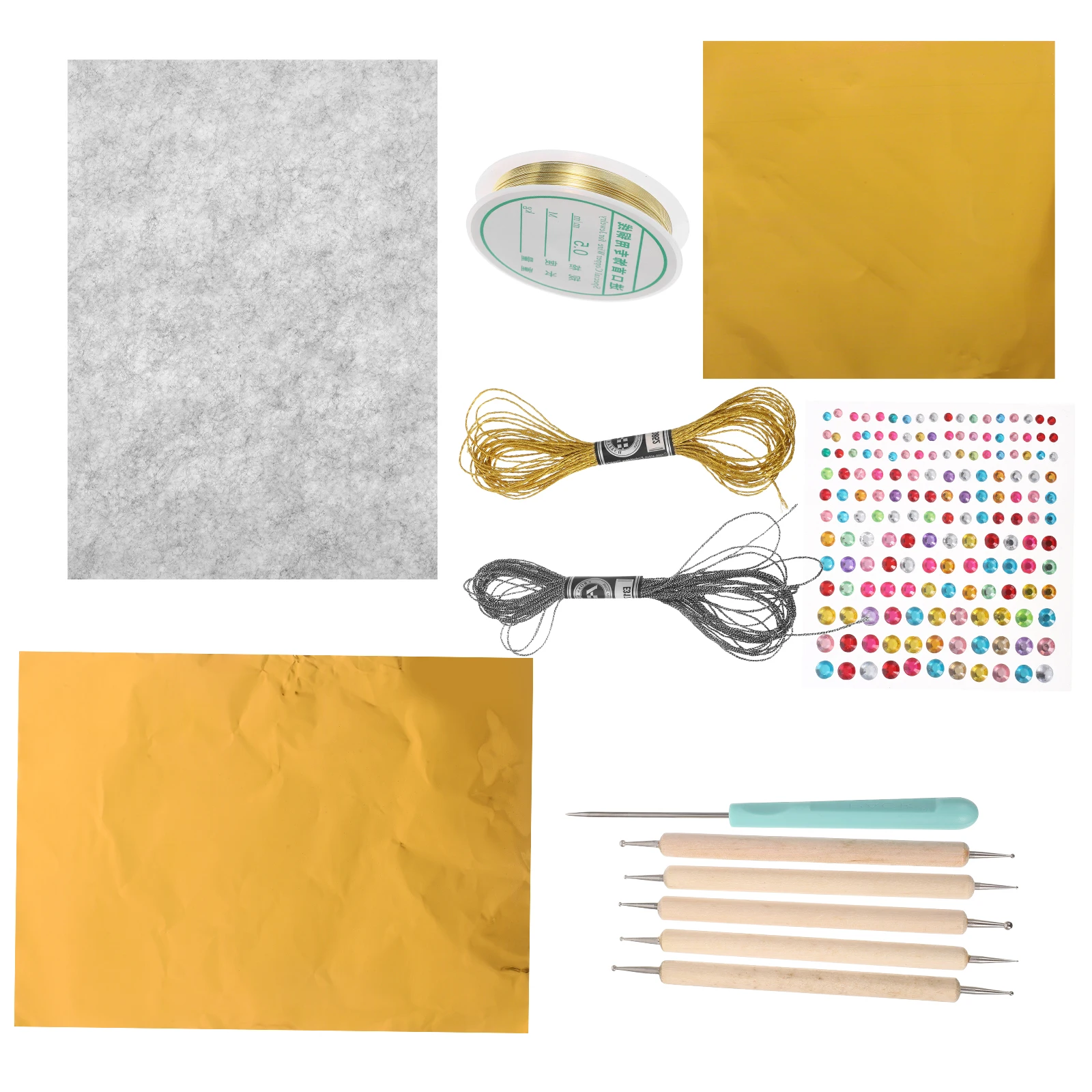 

1 set 1 Set Sheets Metallic Foil Paper For Diy Crafts Resin Art Scrapbooking Holiday Decorations Gold Leaf Sheets Luxury