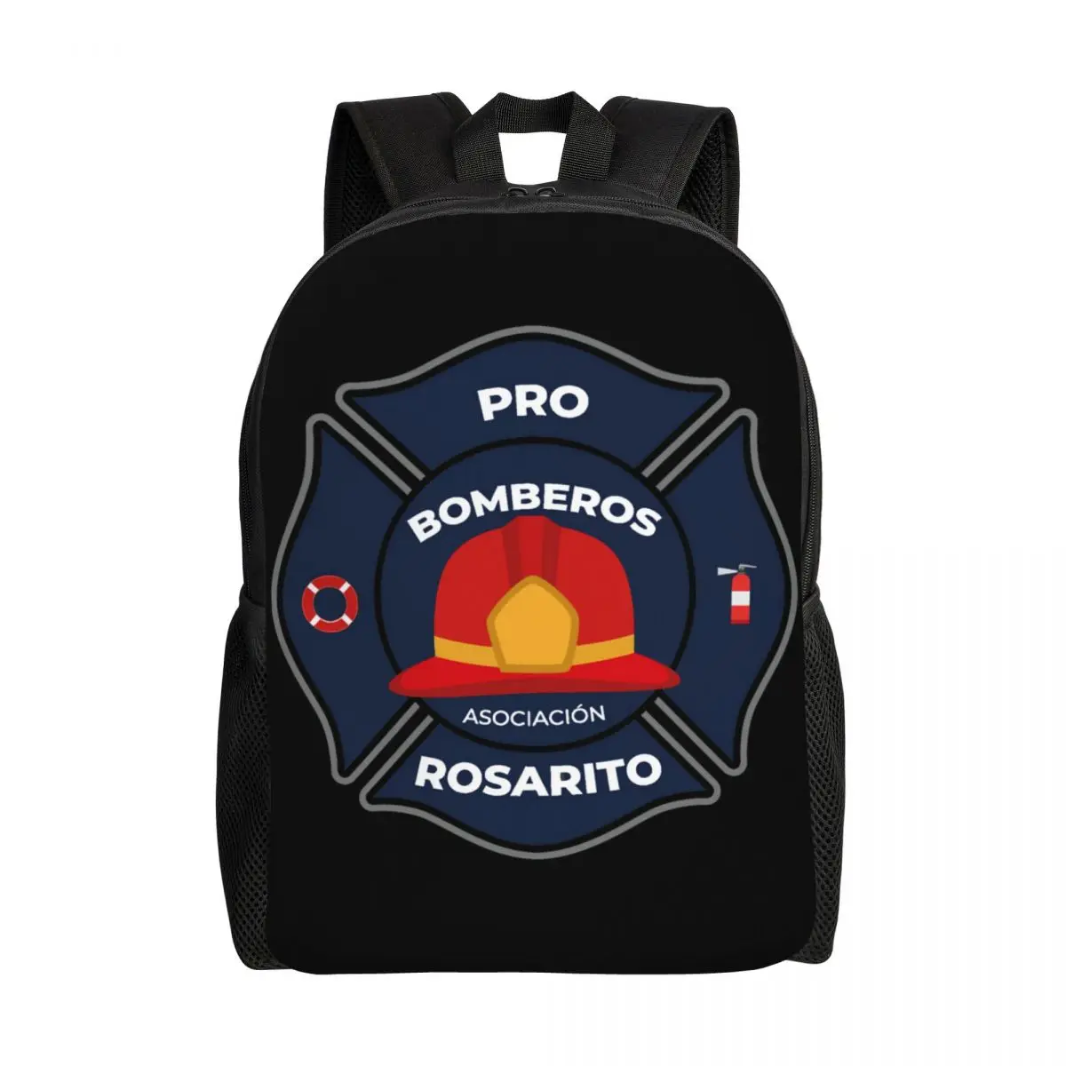 

Bomberos Firefighter Backpack for Boys Girls Fireman Fire Rescue College School Travel Bag Fits Laptop Large Capacity Backpack