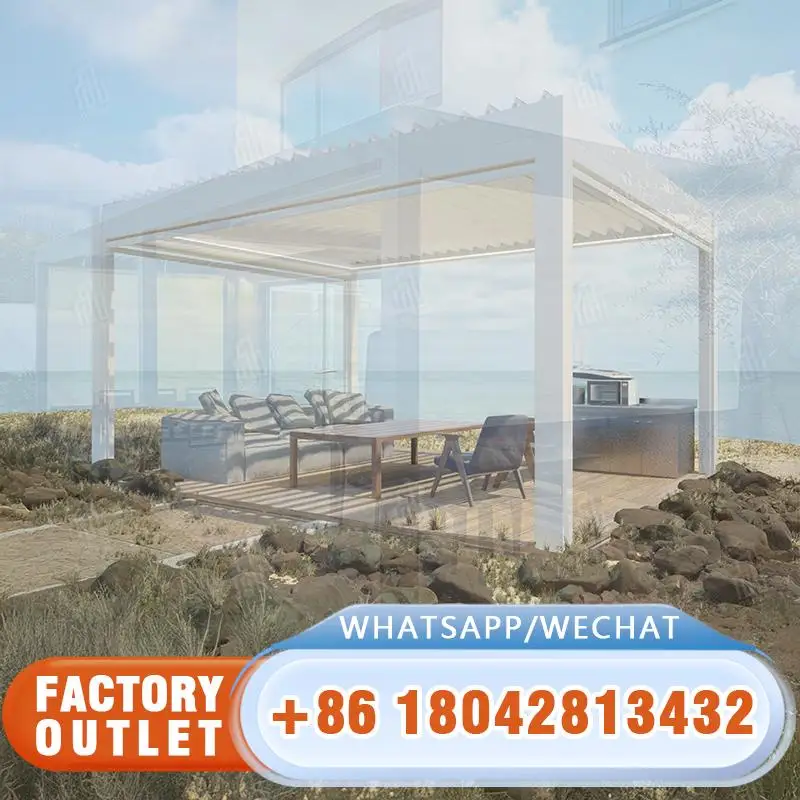 

Motorized Retractable Shade Fabric Arches Outdoor Aluminum s for Garden Patio Backyard Pergola