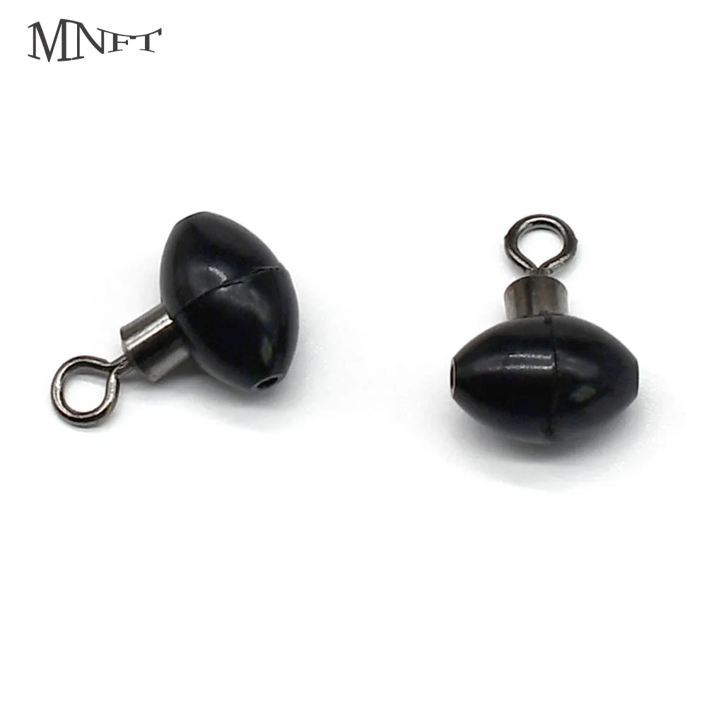 MNFT 10 قطعة بكرة دوارة تلاعب الخرز الأسود ل البحر الكارب الصيد الطعم كليب خط الحفارات الصيد معالجة اكسسوارات