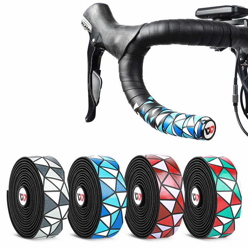 G596 Bicycle Handlebar Bindings Road Car Racing Belt Colored Line Binding PU Anti-slip Riding Accessories