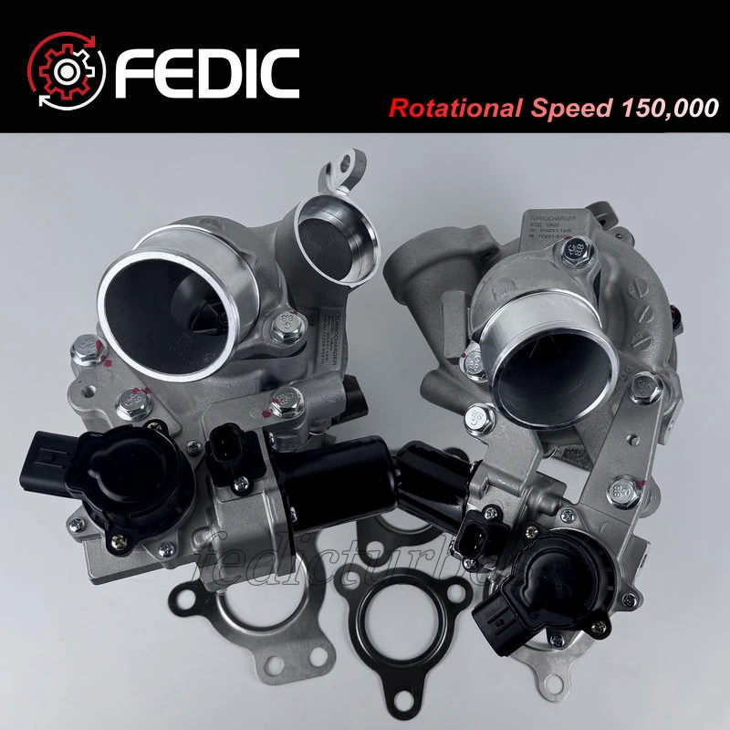 Upgrade MFS Twin Turbocharger RHV4 VB22 VB23 for Toyota Landcruiser V8 D 195Kw 261HP 1VD-FTV VDJ76 VDJ78 VDJ79 2007