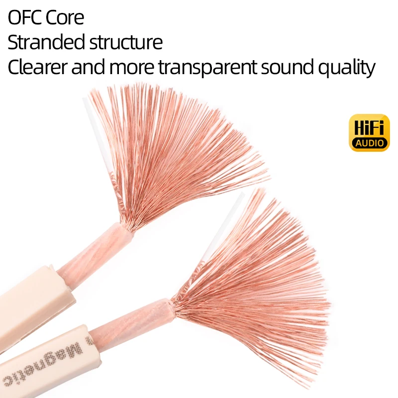 High Quality OFC Flat HiFi Speaker Cable American Monster Audio Surround Cable for Amplifier Home Theater Speaker Wire