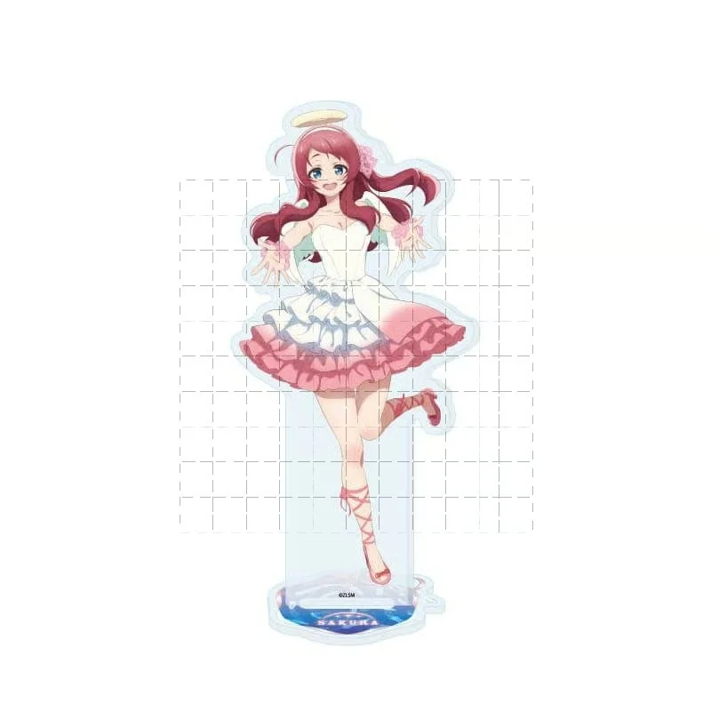 7pcs Zombie Land Saga The Movie Anime Tae/Lily/Saki/Sakura Character Acrylic Stand Model Figure Cosplay Prop Decor Keychain Gift
