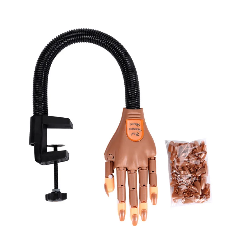 Ultimate Nail Artist Practice Hand Kit - Flexible & Realistic Mannequin Hands with Adjustable Nail Tips, Premium Files & Clipper