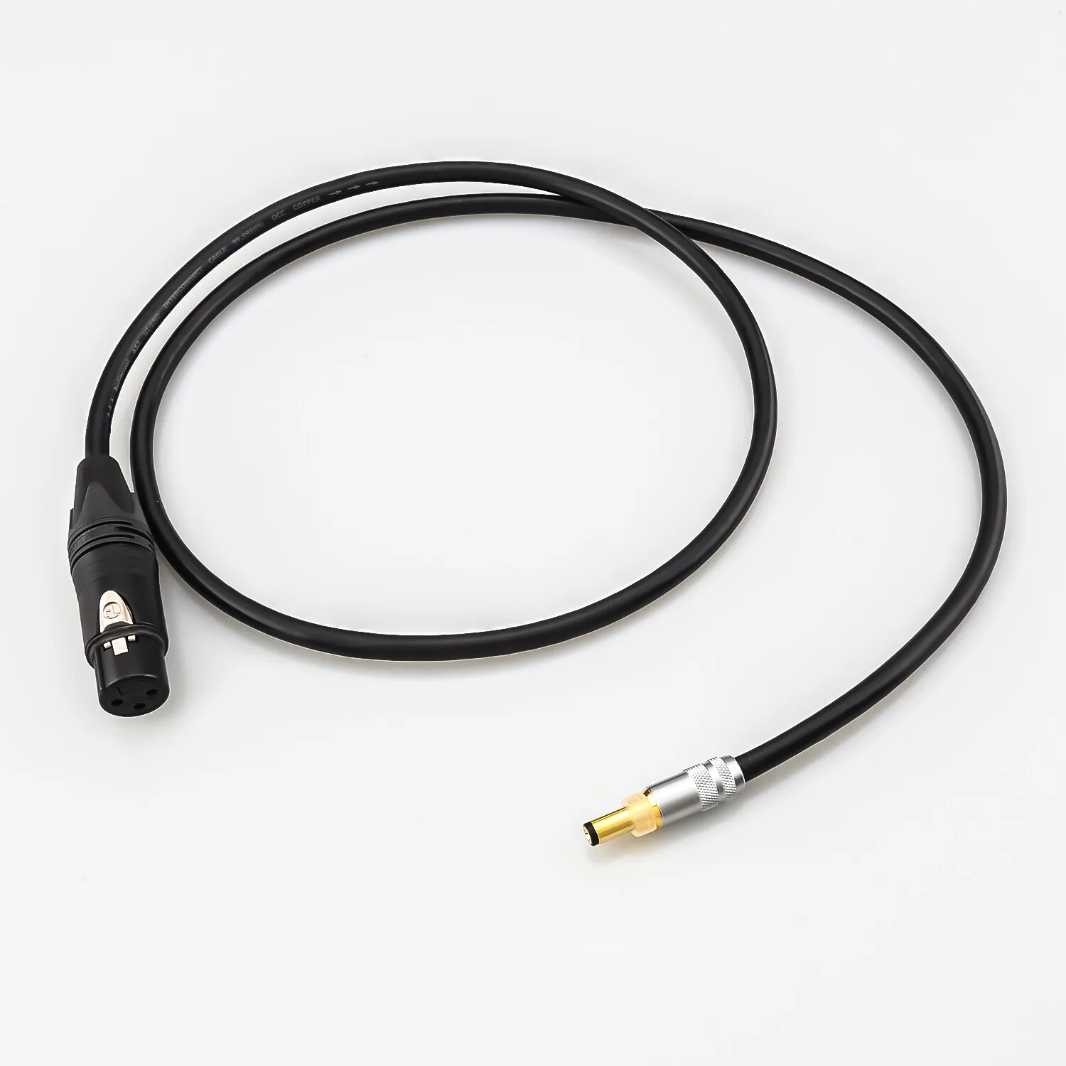 Oyaide DC 2.1mm 2.5mm Male Plug to Neutrik XLR Female Hi-Fi DC Power Cable for HDPLEX 200W Linear Power Supply