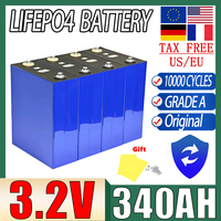 Grade A 3.2V LiFePo4 High-capacity Battery 340AH 320AH DIY 12V 24V 48V Camping car Golf cart Rechargeable Battery Tax Free