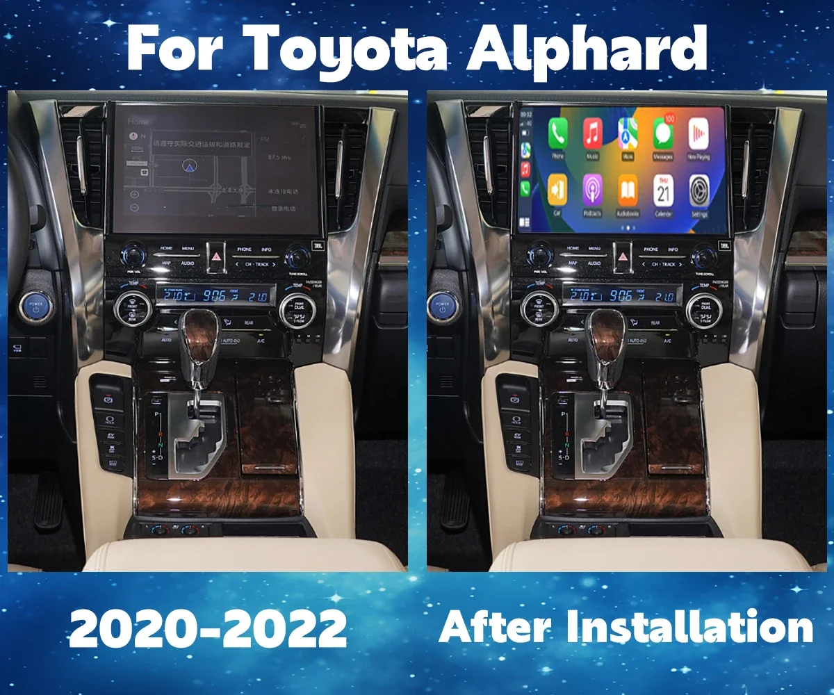 Viknav Linux System Decoding Box For Toyota Alphard 2020 2021 2022 Wireless Carplay  Android Auto Upgrade Decoder Box