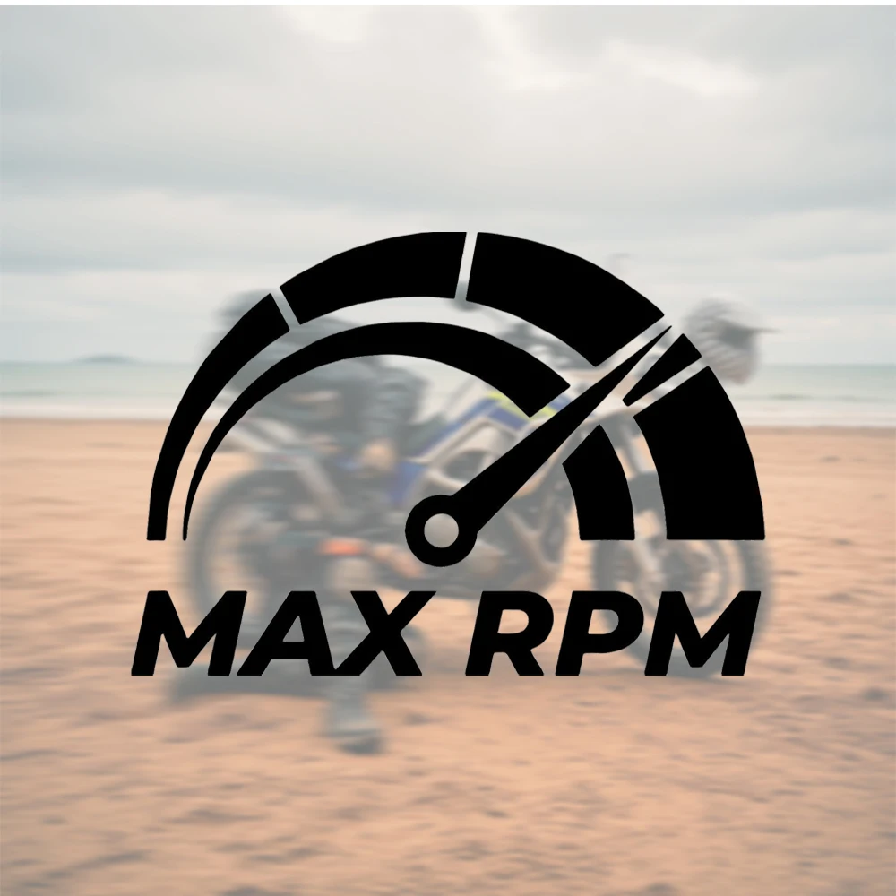 Auto Car Sticker Tachometer Speed Gauge Max RPM Black Vinyl Decal Bumper Sticker Racing Vehicle Decoration