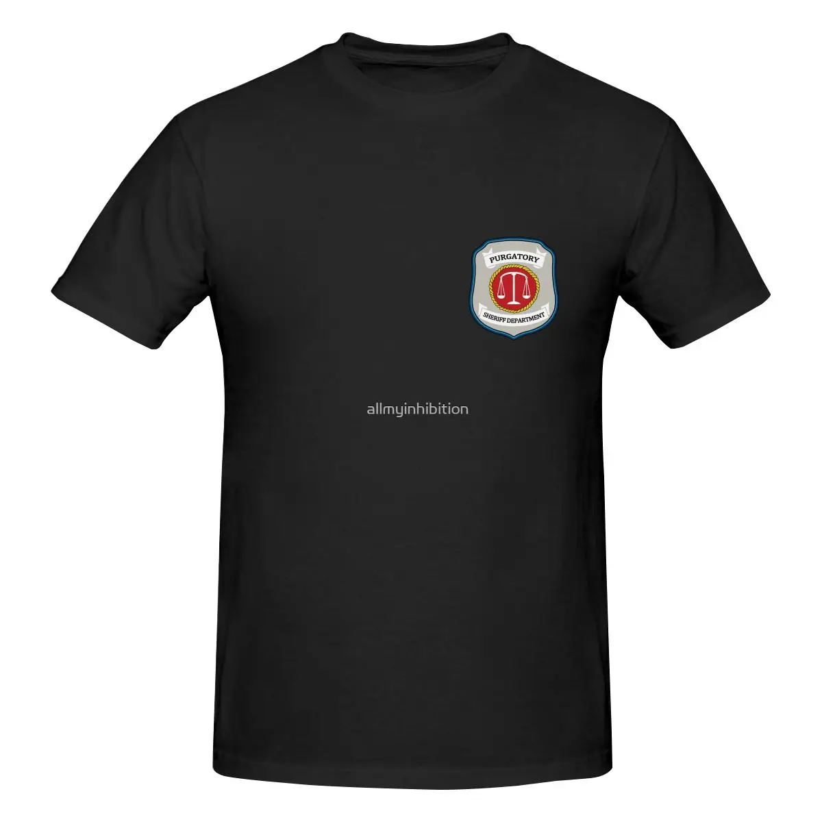 Забавная Wynonna Earp-пластырь с Отделом шерифа для чистоты, Мужская футболка, топы с принтом, свободные и приталенные женские футболки