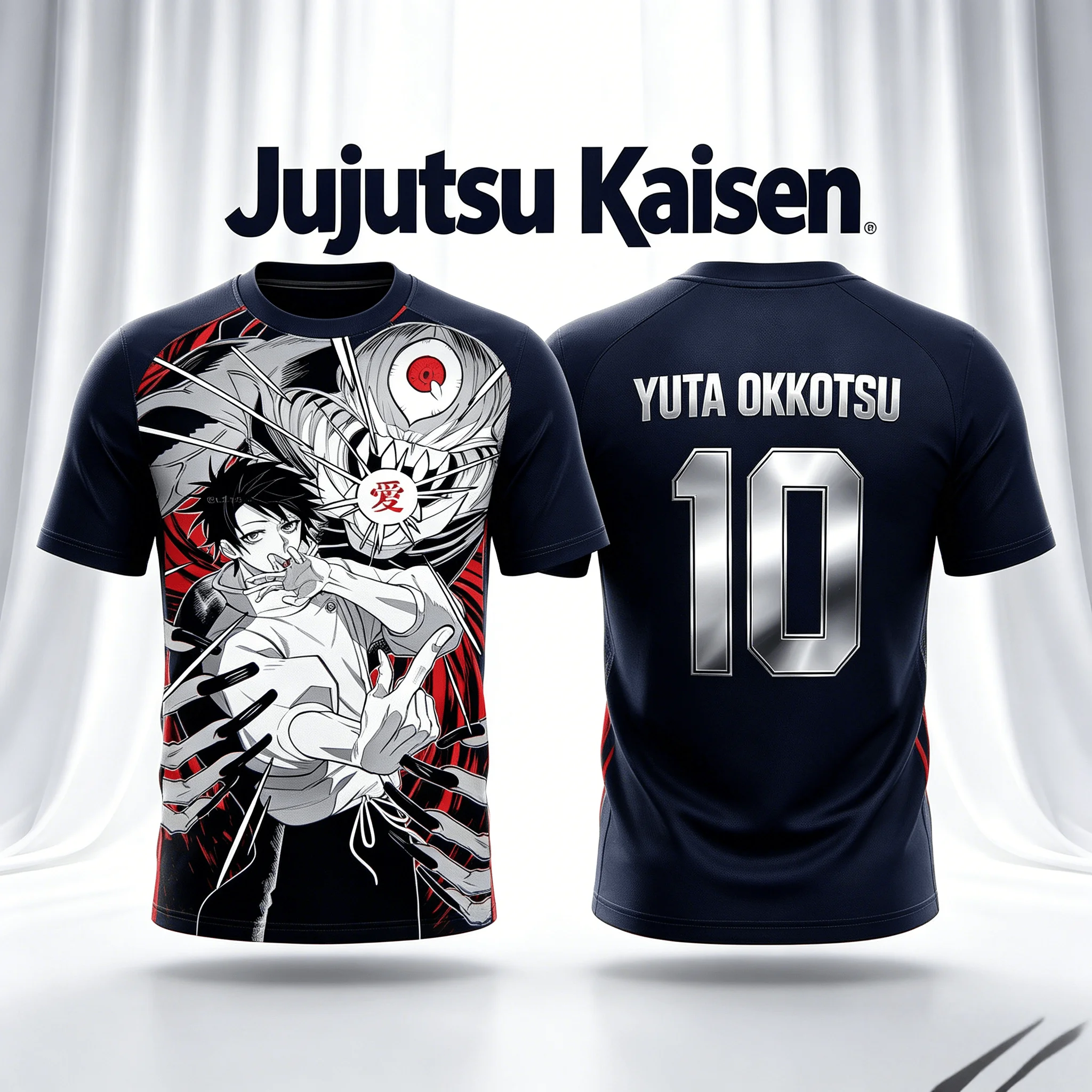 2026 Summer Anime Jujutsu Kaisen Yuta Okkotsu 3D Print Breathable Sports T-shirt Y2K Street Style Unisex Versatile Tops