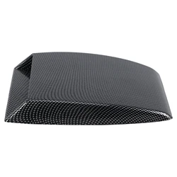 Car Decorative Air Flow Intake Scoop Bonnet Vent Sticker Cover Hood Carbon Fiber