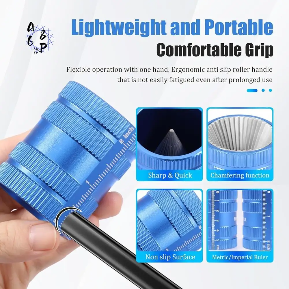 

A68P-Pipe Reamer Tool HSS Deburring Tool Internal External Reamer 6-42Mm(1/4" - 1-5/8") For Plastic Copper Pipe Metal
