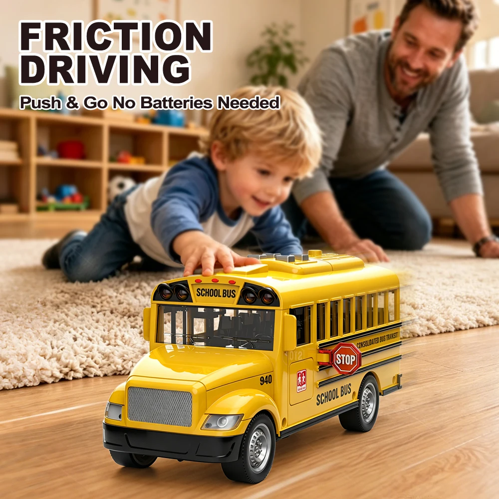 Large Yellow American School B - Party Games Bus ulasan dan harga