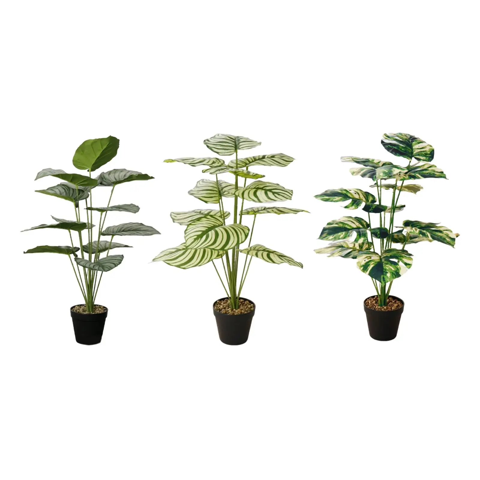Artificial Plants Greenery Bonsai Potted Plant for Shelf Living Room Bedroom