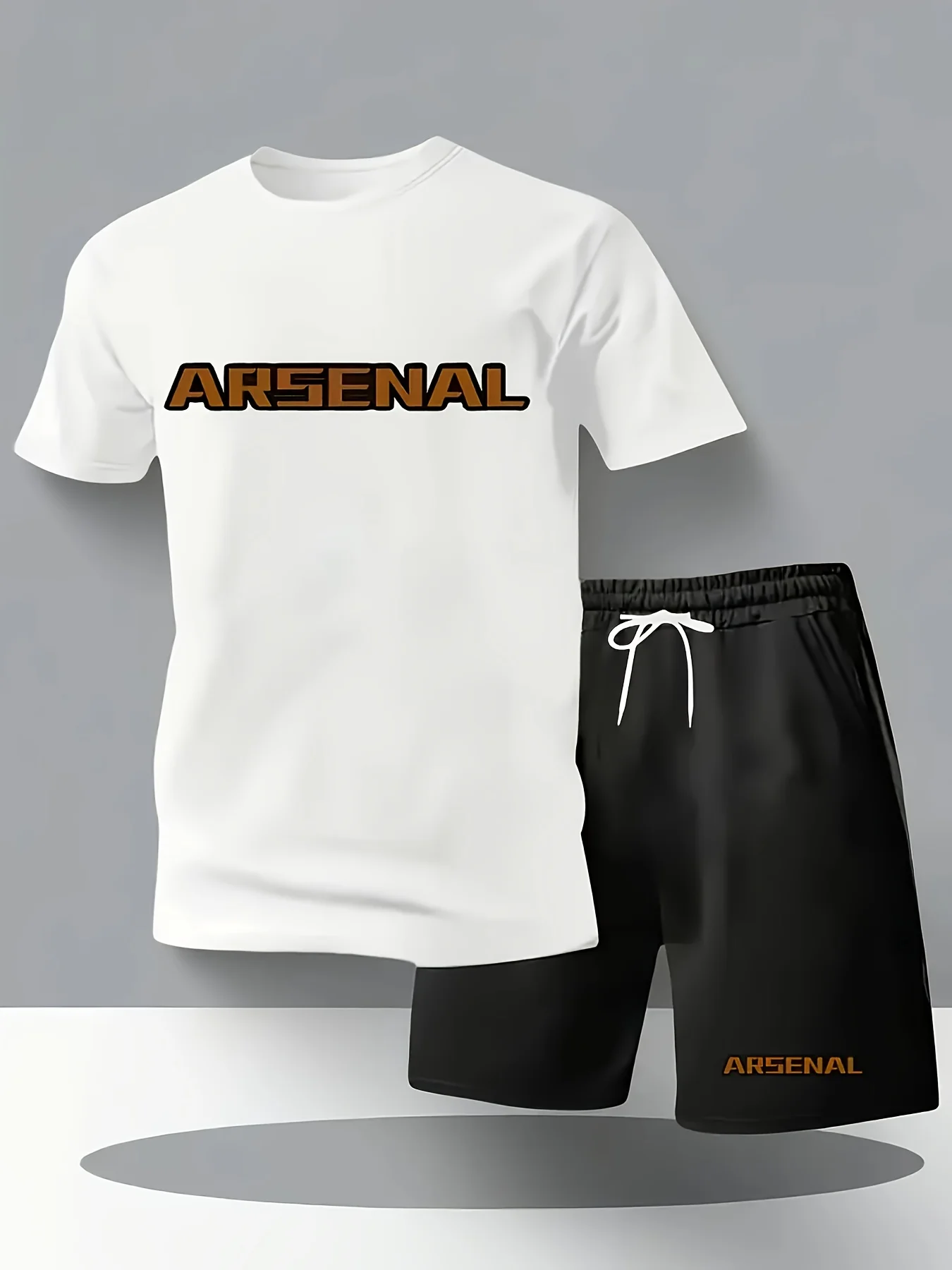 

Arsenal printed sportswear summer breathable short sleeves and shorts, a must-have two-piece set for fans