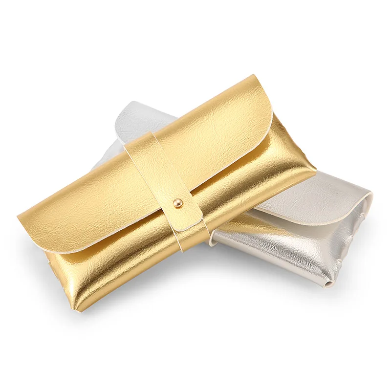 New Soft Pu Leather Glasses Bag Fashion Glasses Protective Case Women Men Simple Casual Sunglasses Boxes Eyewear Accessories