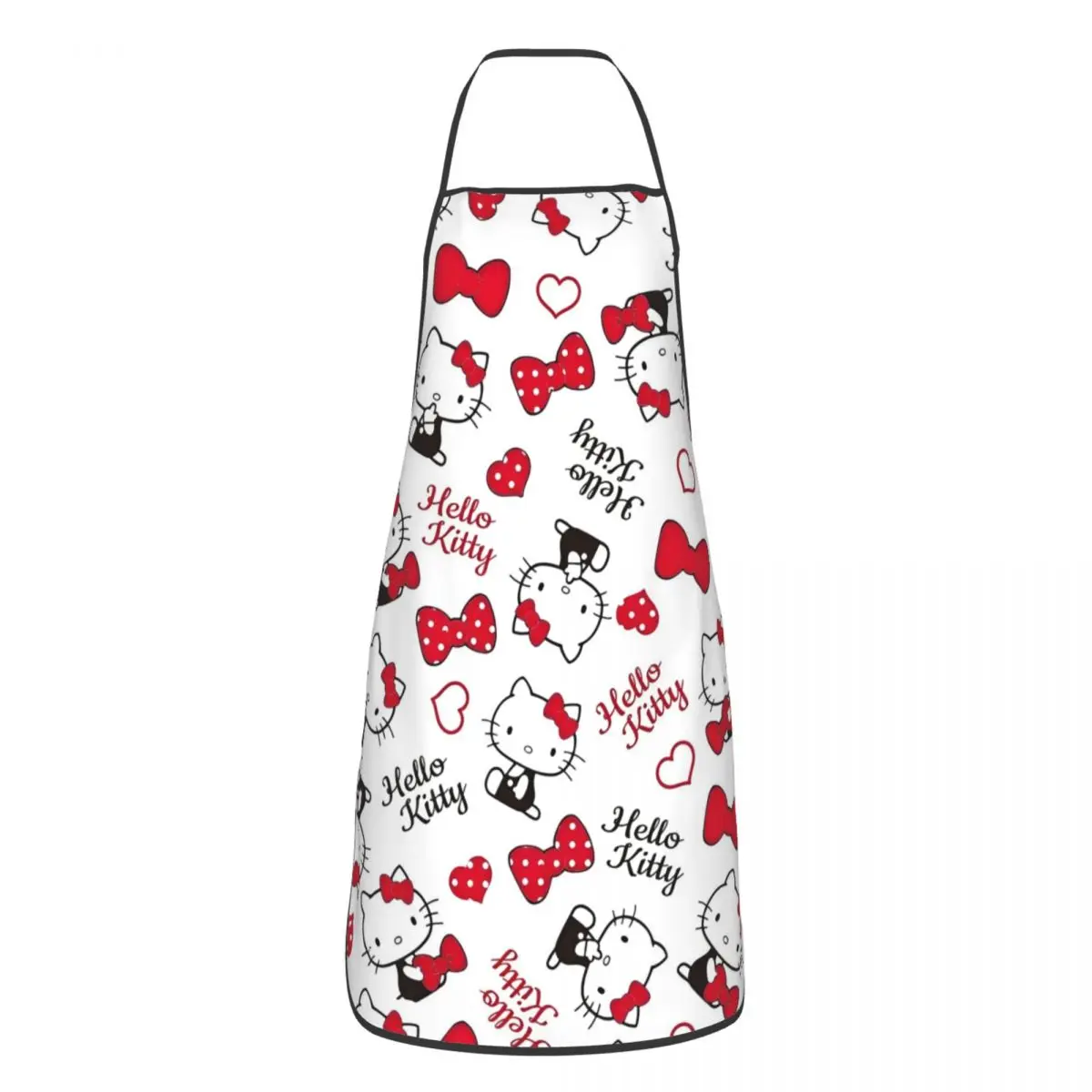 Cartoon Cute Hello Kitty Polyester Aprons HelloKitty 52*72cm Kitchen Cuisine Bib Tablier Hotel Pinafores for Adult Chef