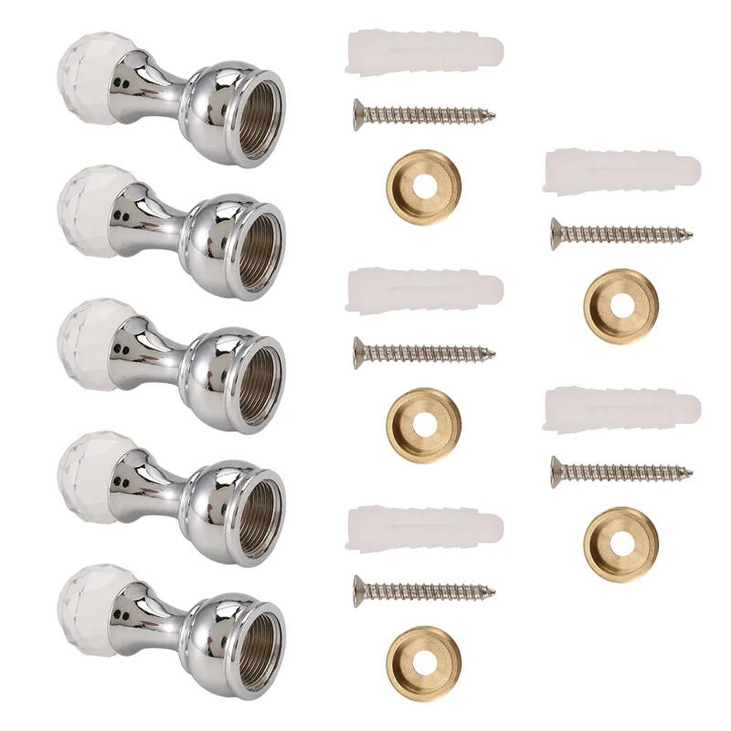 

Изысканные 5 шт. хрустальные декоративные настенные крючки, крючок для полотенец, латунный крючок для одежды, вешалки, настенный крючок для халата, аксессуары для ванной комнаты