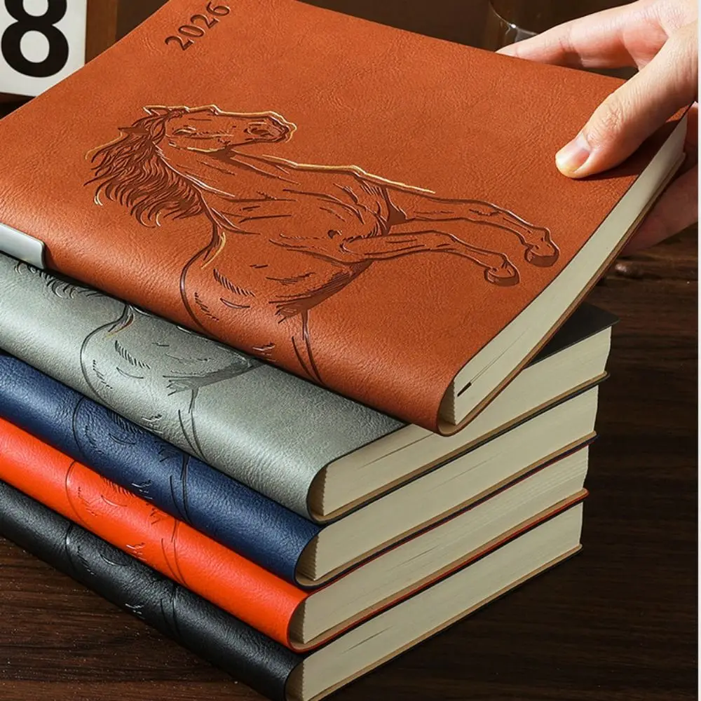 365 Days Per Day 2026 Schedule Notepad One Page Plan Book Year of The Horse a5 Agenda Planning Notebook Efficiency Portable