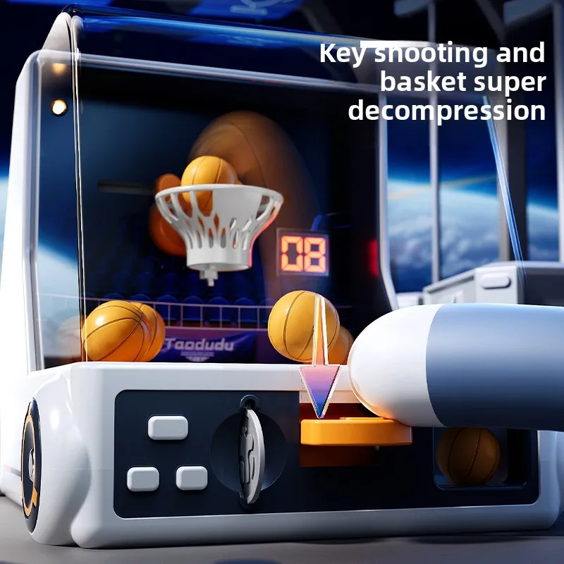 Desktop Portable Basketball Machine for Travel or Office Games, Suitable for Indoor or Outdoor Use. Funny Toys Christmas Gifts