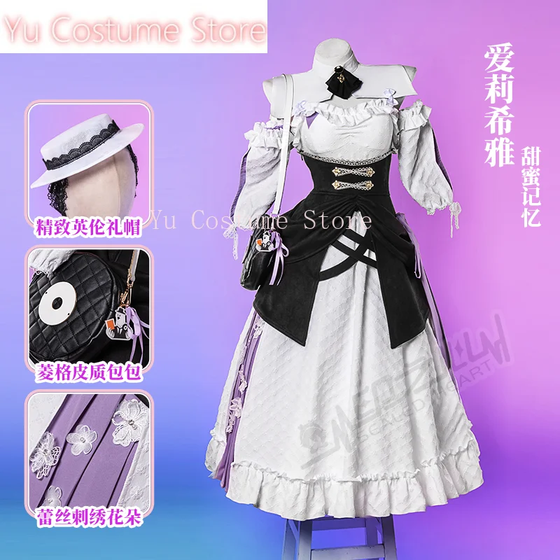 Disfraz Yu Honkai Impact 3. ° vestido de Elysia, disfraz de Cosplay, juego Cos, uniforme de fiesta de Anime, ropa de rol para juego de Halloween