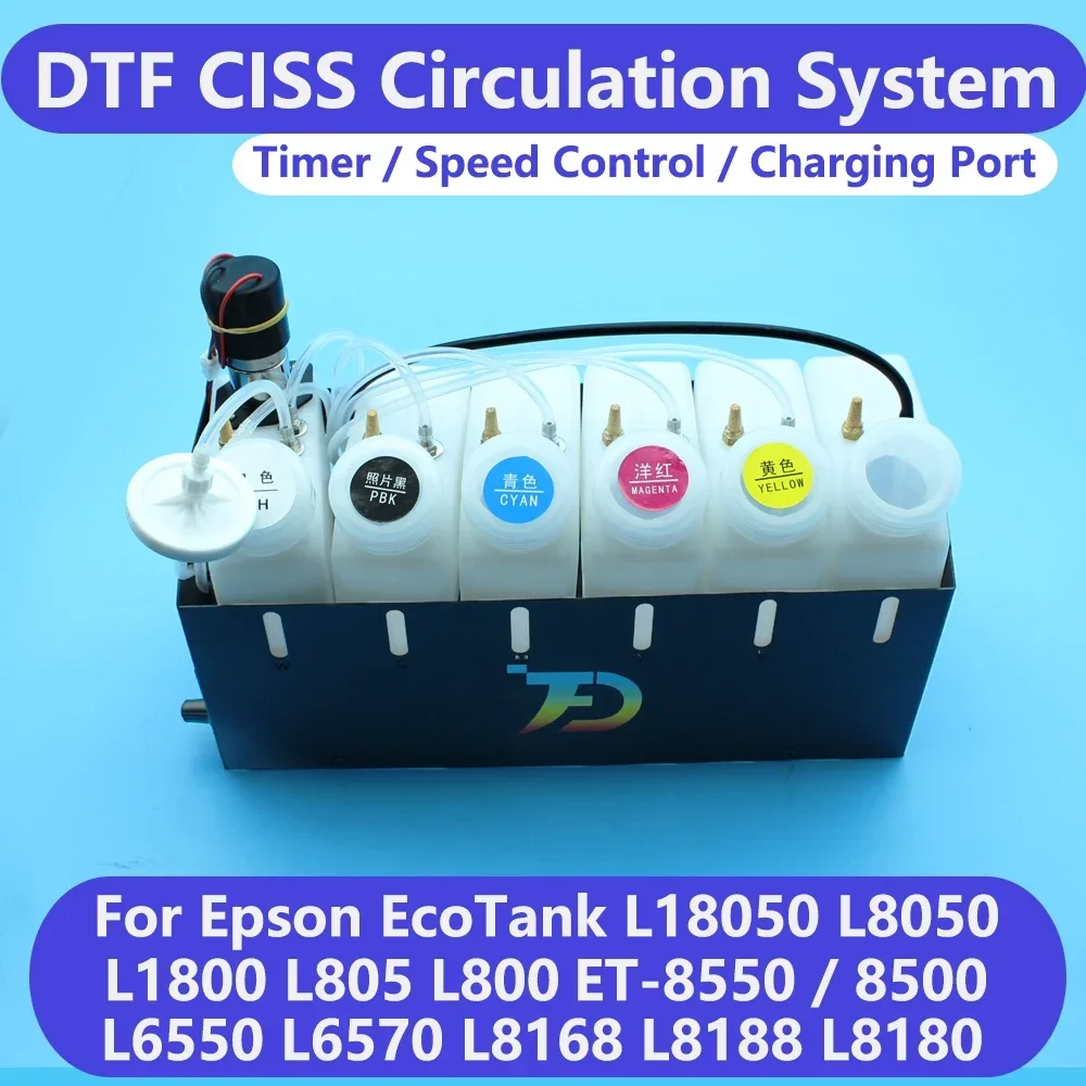 

For Epson 8550 DTF Ciss DTF Ink System CISS White Ink Shaker Kit ET8550 ET-8550 L1800 L18050 L8050 Modified White Ink Conversion