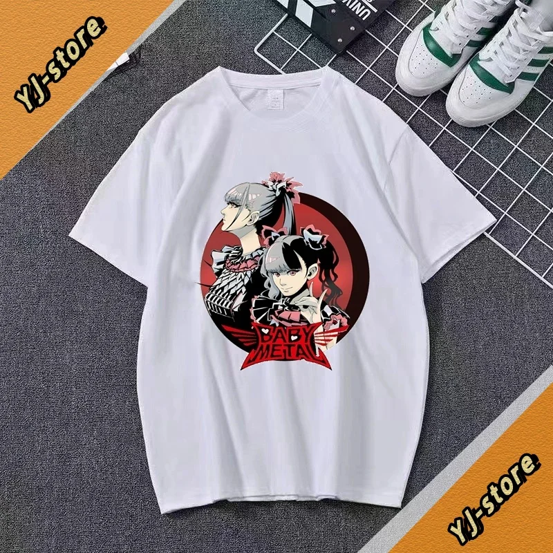 Cool Babymetal Metal Galaxy Japan Death Metal Band T Shirt Men Hip-hop Short Sleeve Y2k Tees Tops Streetwear Fashion Women