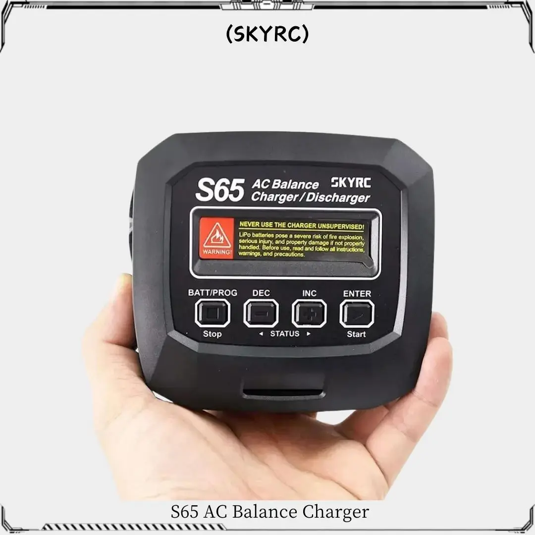 SKYRC S65 AC Balance Charger 10W Discharger XT60 Connector 65W 6A Smart Charger for LiPo/LiFe/Lilon/NiMH/NiCd/PB/LiHV VS B6 S60