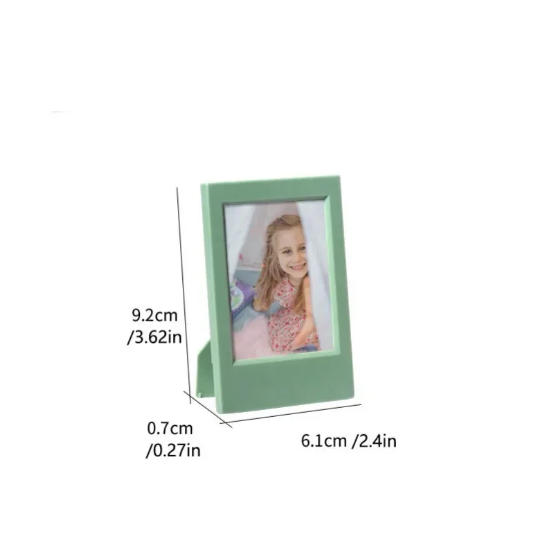 1pc Suitable For Polaroid Mini 3 Inch Classic Vertical Picture Frame Creative Seven-color Set Color Photo Frame Frame Table