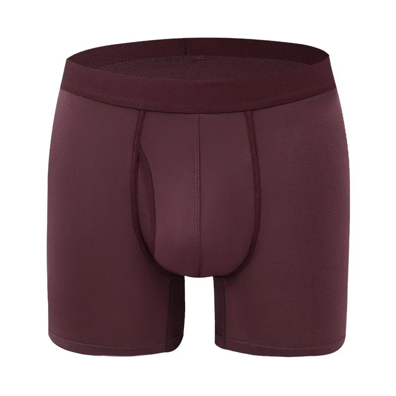 Großer Beutel für Herren, Boxershorts aus Bambusfaser, atmungsaktive Unterwäsche mit Öffnung, mittlere Taillenhöhe, Sport-Unterhose, feuchtigkeitsableitend, weich und kühl – Detail 16
