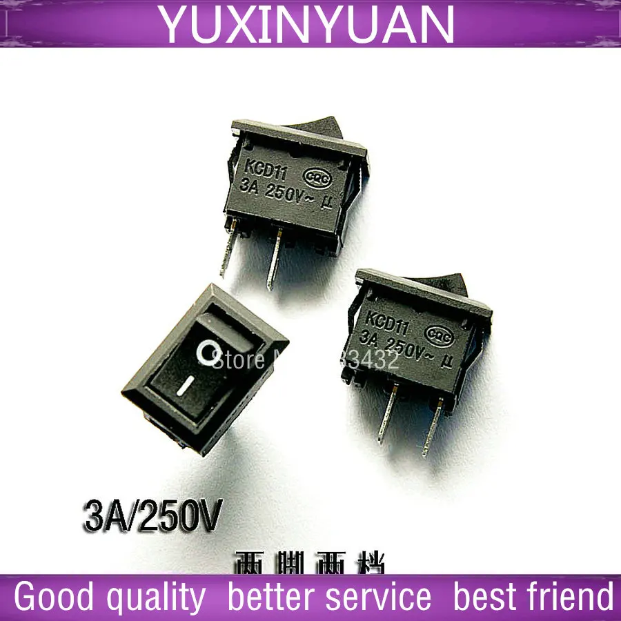 Ship type switch 2 feet become warped board band 2 black switch 15 mm * 10 mm 3 a/250 v 10pcs/lot