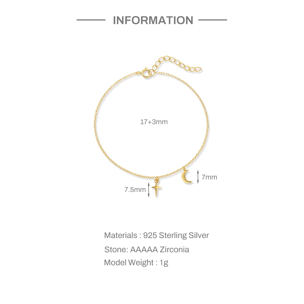 Aide 925 Sterling Silver Star Inlaid Opal With Mini Zircon Chain Bracelet For Women High Quality Elegant K Gold Jewelry Gift