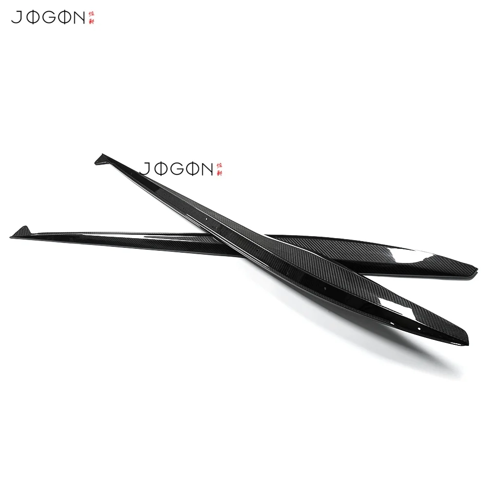 استبدال ألياف الكربون الحقيقية سيارة الجانب تنورة الفاصل ل كورفيت C8 Z06 Z07 كوبيه Z06 للتحويل HTC ZR1 2023 -2025 JOGON