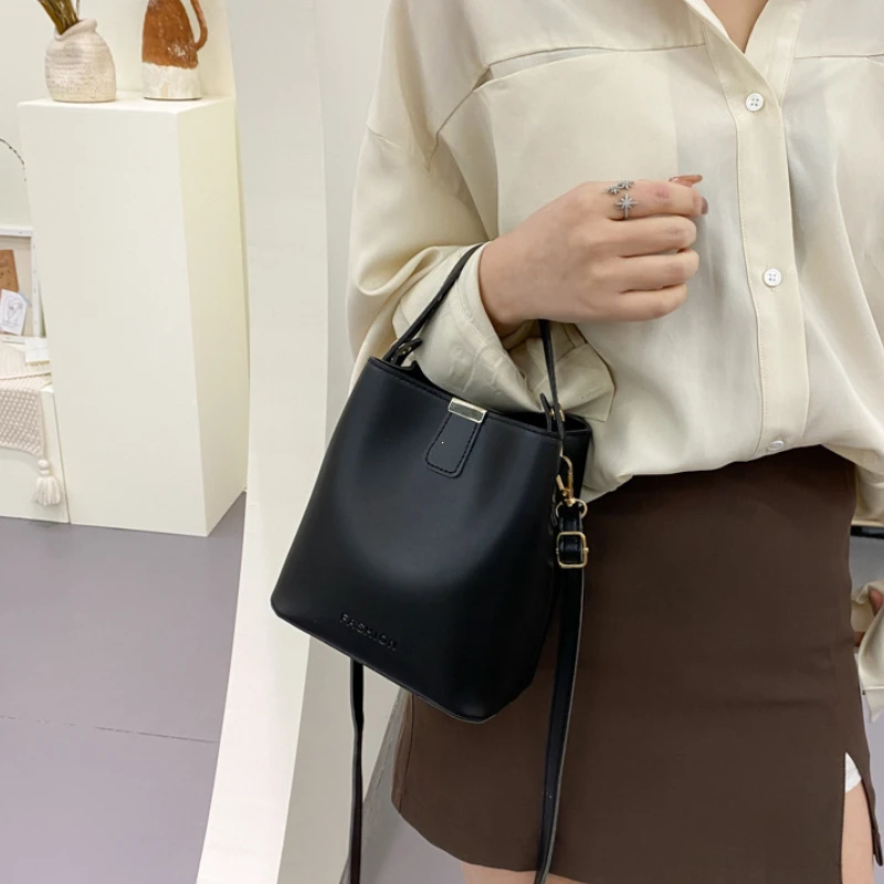 2026 Women PU Leather Handbag Casual Tote Bag Lady Messenger Shoulder Bag Brand Design Female Totes Bolsa Black