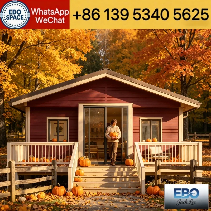 Transportable Expandable Container Prefab House Insulated Tiny Home Pre-installed Kitchen For Glamping Village