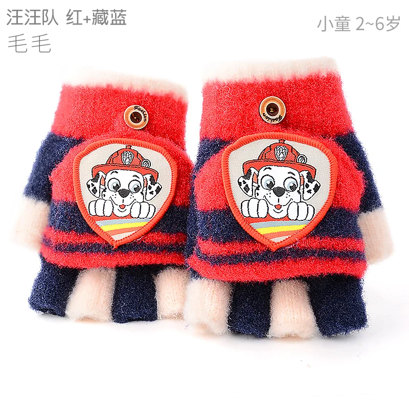 Genuine Paw Patrol Winter KIDS Glove Chase Marshall Skye Everest Rubble Zuma Rocky Ryder Action Figure Juguetes Children Toy