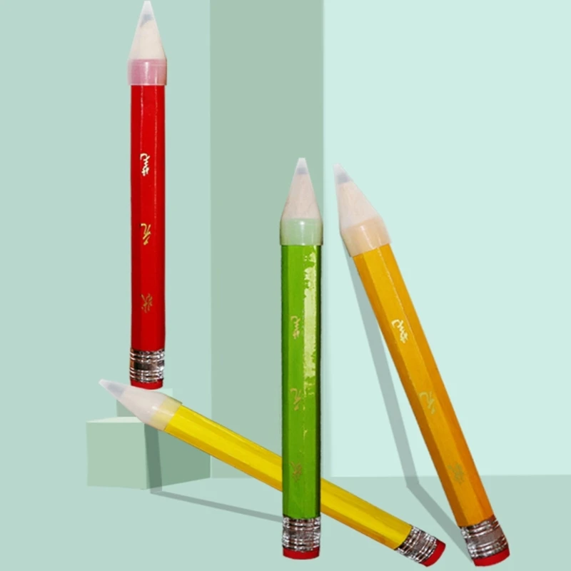 Big Pencils Wooden Pencils Adorable-DIY Woodworking-Toys Gifts Stationery Pencil Write and Erase H8WD